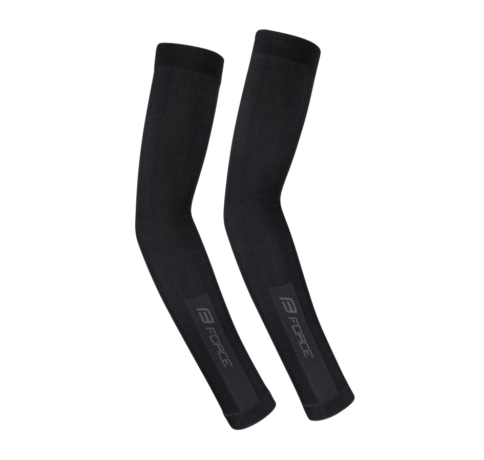 arm warmers FORCE BREEZE knitted, black