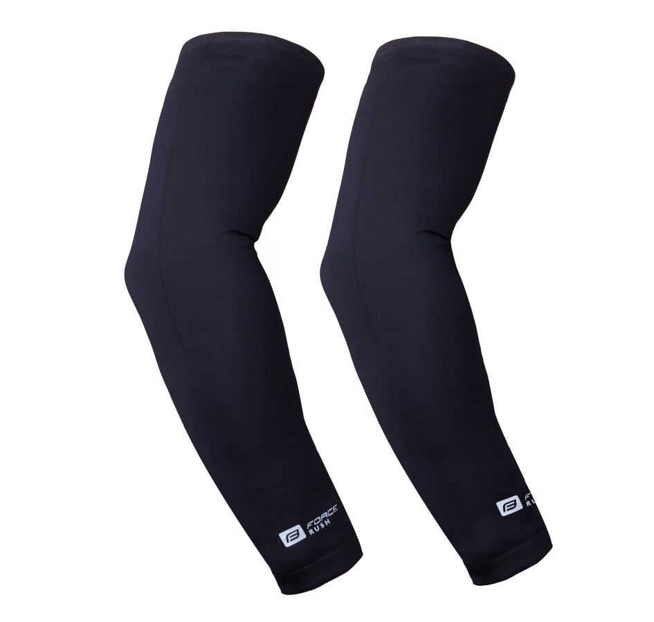 arm warmers FORCE RUSH, taped, black