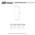 arm warmers FORCE RUSH, taped, black