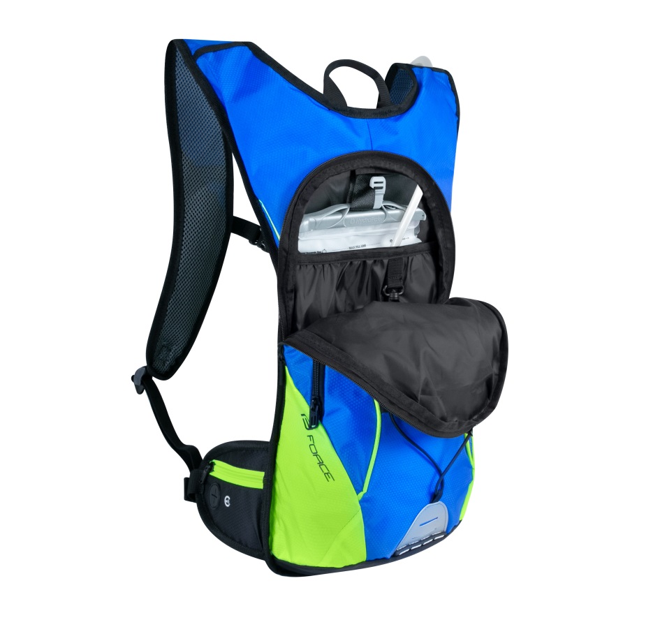 backpack FORCE BERRY ACE PLUS 12L+2L res.,blu-fluo