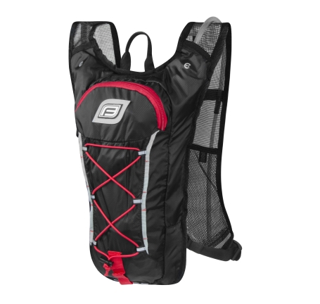 backpack FORCE PILOT 10 l+2L res.,black-red