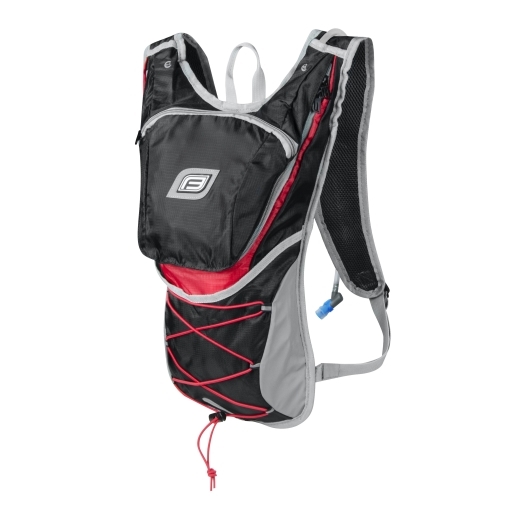 backpack FORCE TWIN PLUS 14 l+2L res.,blk-red