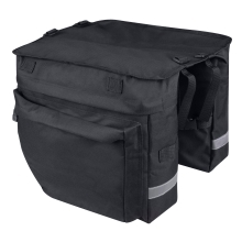 bag-double rear carrier F NOEM BUD black, 2x10 l