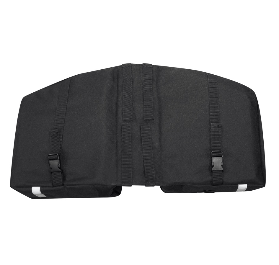 bag-double rear carrier FORCE DOUBLE, black 2x10 l