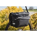bag-double rear carrier FORCE DOUBLE, black 2x10 l