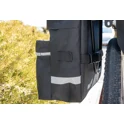 bag-double rear carrier FORCE DOUBLE, black 2x10 l