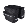 bag-double rear carrier FORCE DOUBLE, black 2x10 l