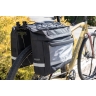 bag-double rear carrier FORCE NOEM black, 2x10 l
