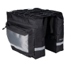 bag-double rear carrier FORCE NOEM black, 2x10 l