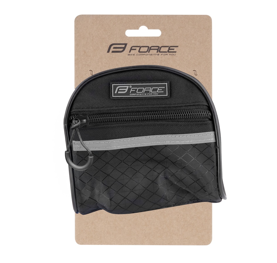 bag on handlebar children FORCE, black