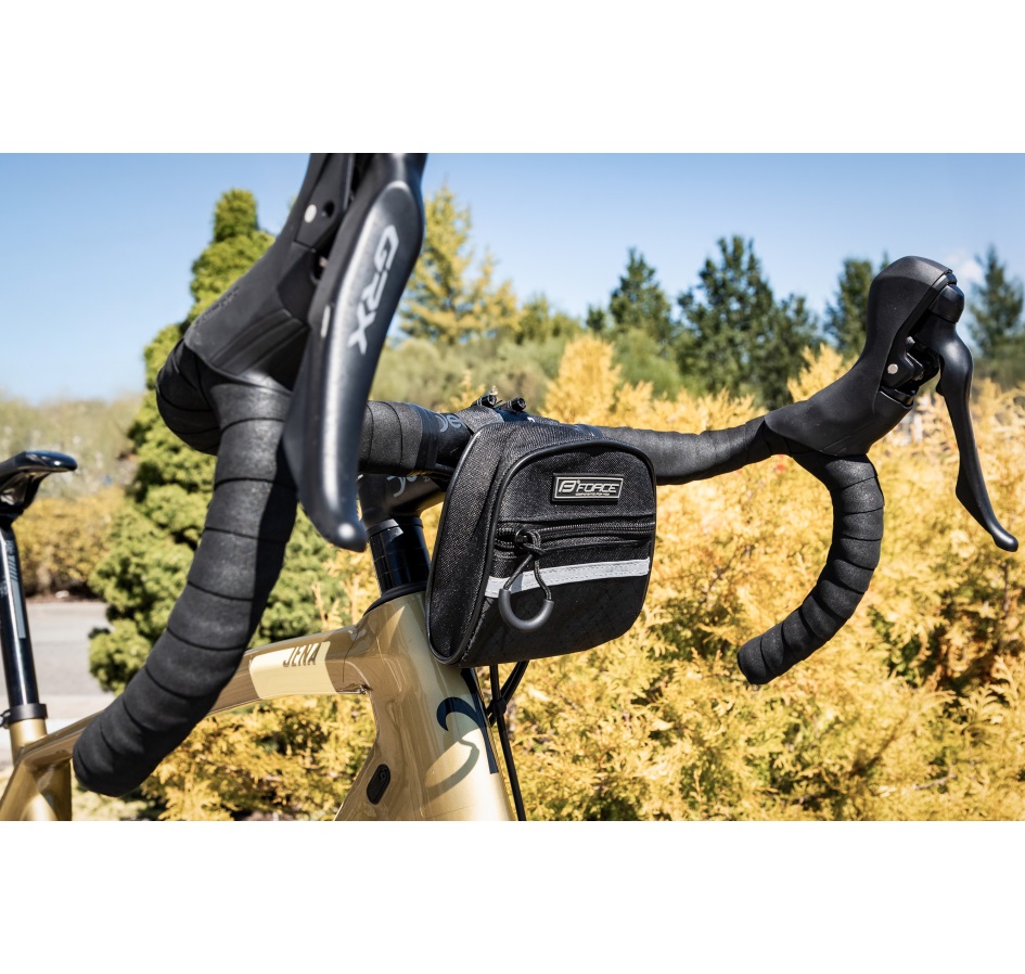 bag on handlebar children FORCE, black