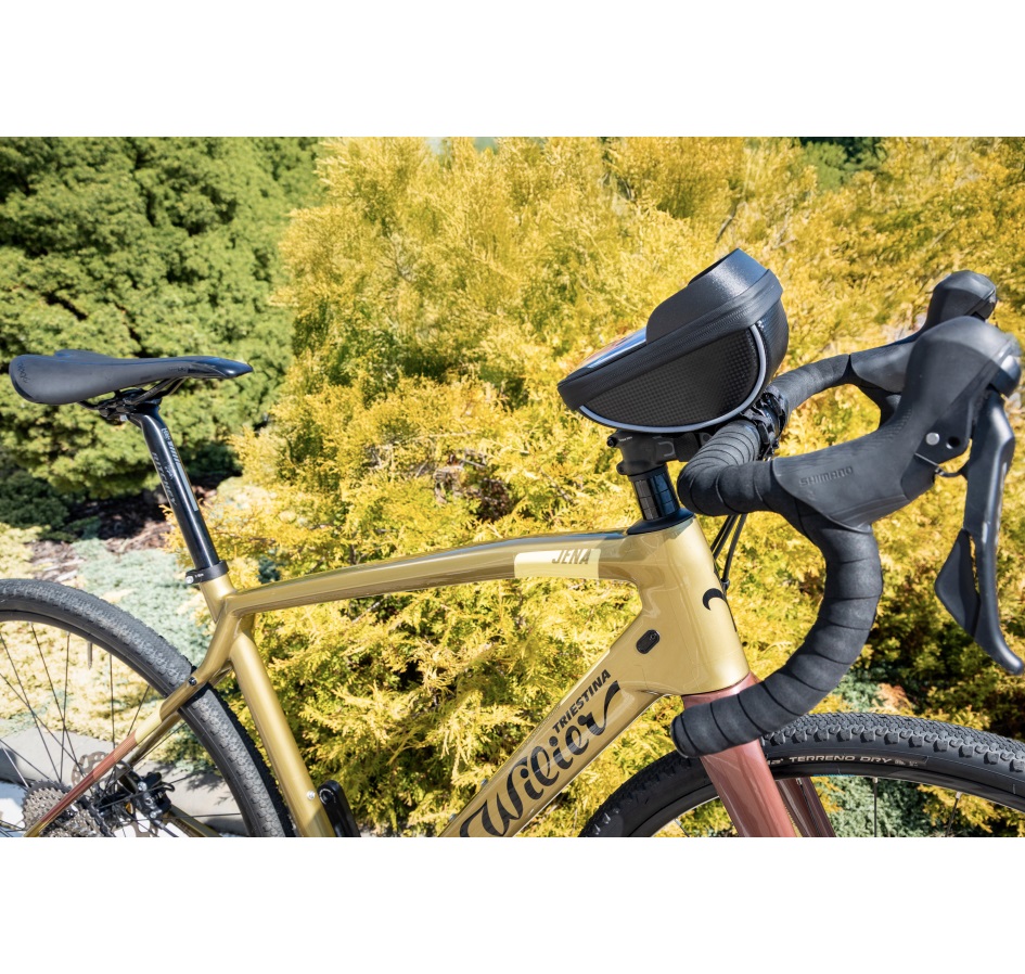 bag on handlebar FORCE SMART XL, black-grey