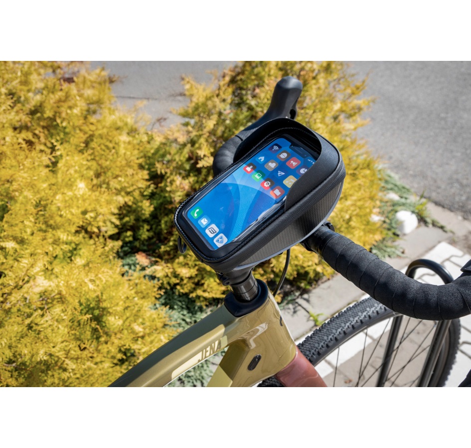 bag on handlebar FORCE SMART XL, black-grey