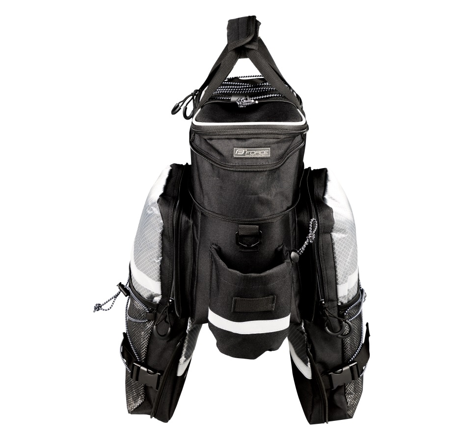 bag rear carrier FORCE LARGE, black 20 l