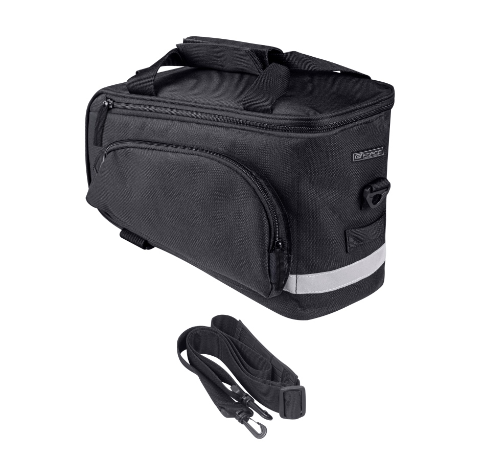 bag rear carrier FORCE SLIM BUD, black 9 l