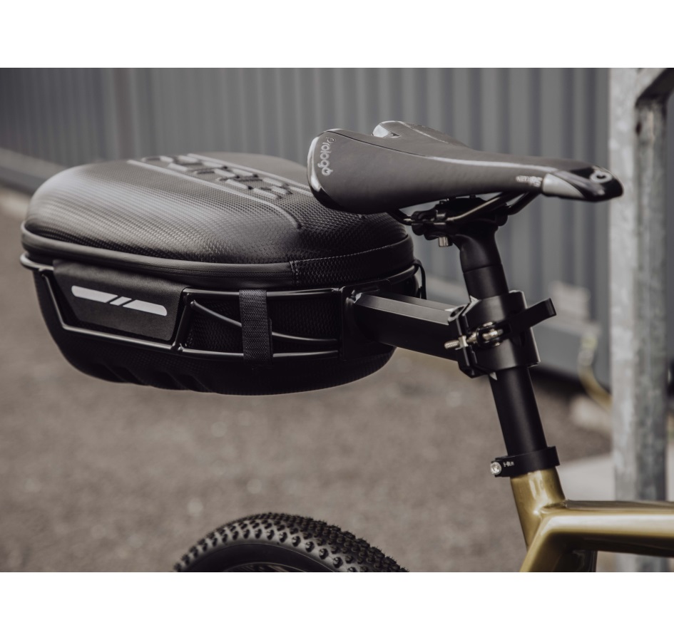 bag saddle FORCE CRUST XL with holder, black