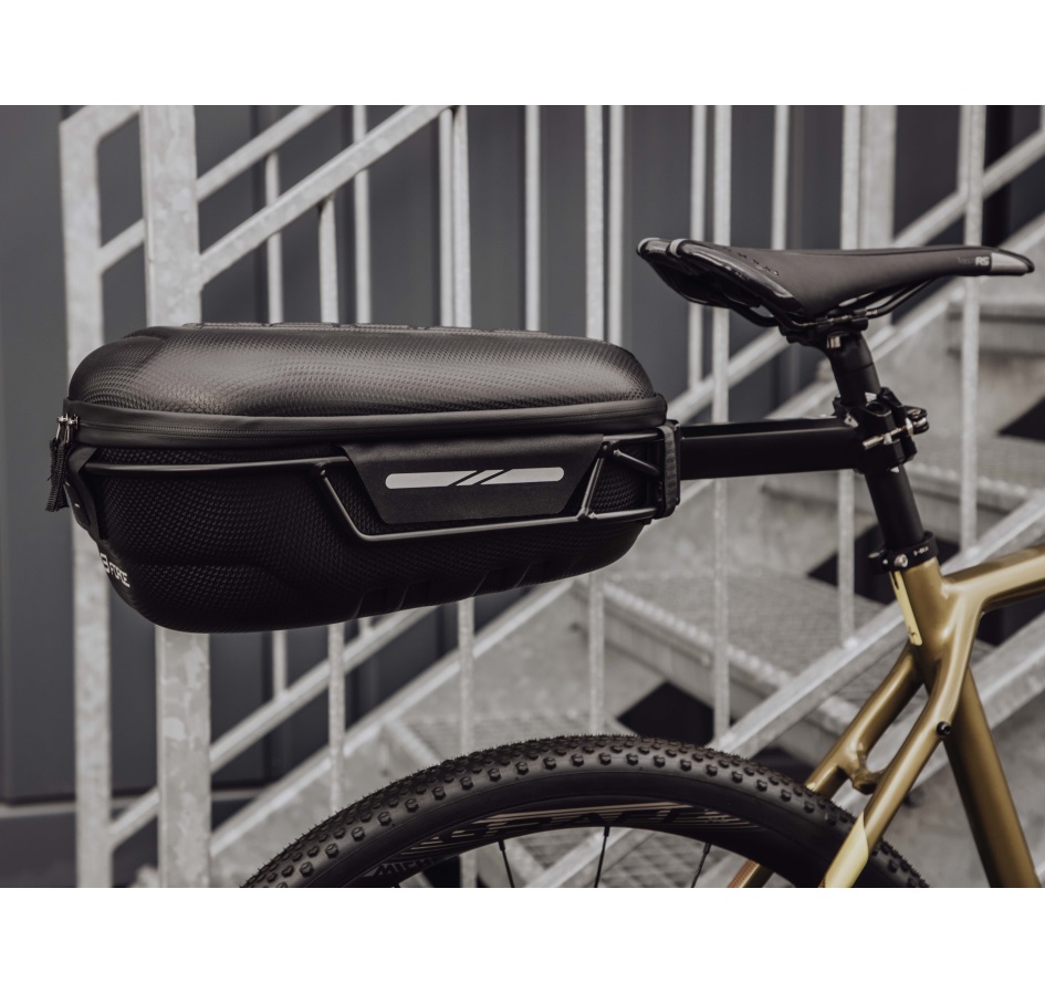 bag saddle FORCE CRUST XL with holder, black
