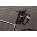bag saddle FORCE FUSE+bottle net, black