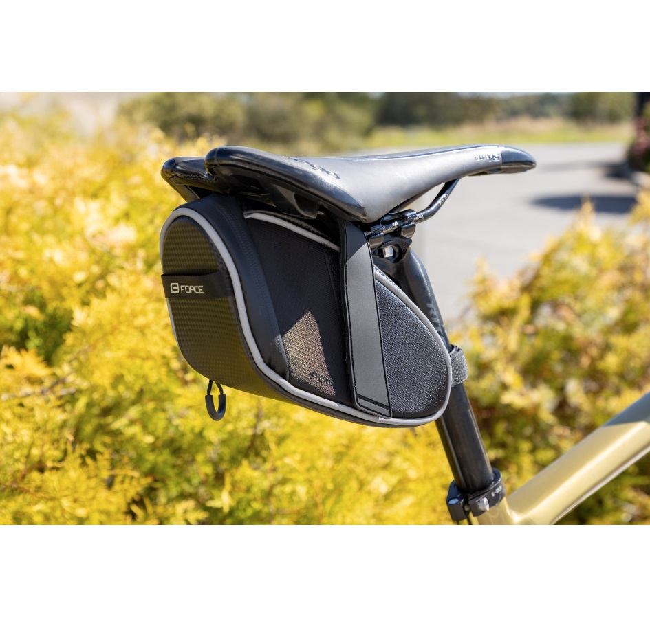bag saddle FORCE STONE, black