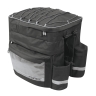 bag-triple on rear carrier FORCE TARGET,black 35 l
