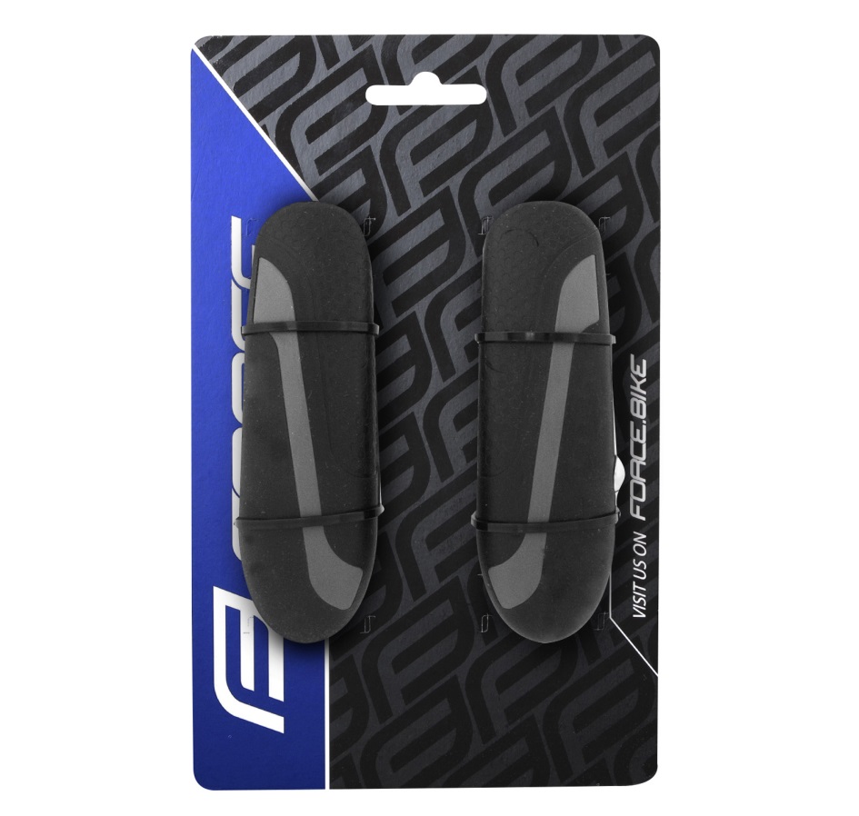 bar ends FORCE KRATON Al 11,3 cm, grey-black