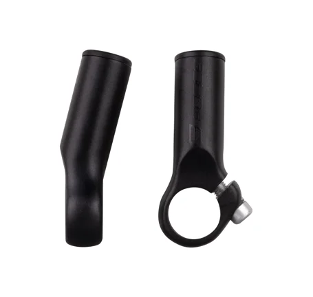 bar ends FORCE TOR 7 cm Al, black matt black