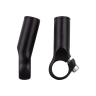 bar ends FORCE TOR 7 cm Al, black matt black