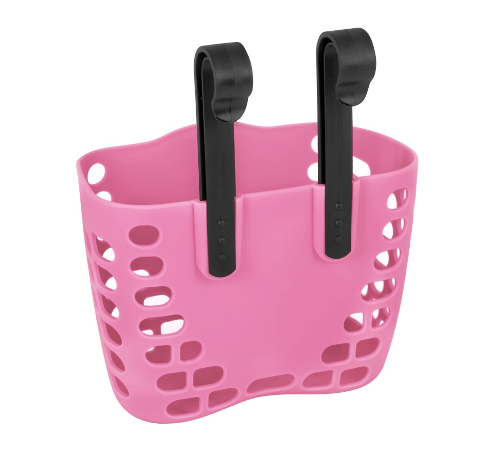 basket FORCE for handlebars, for kids, pink