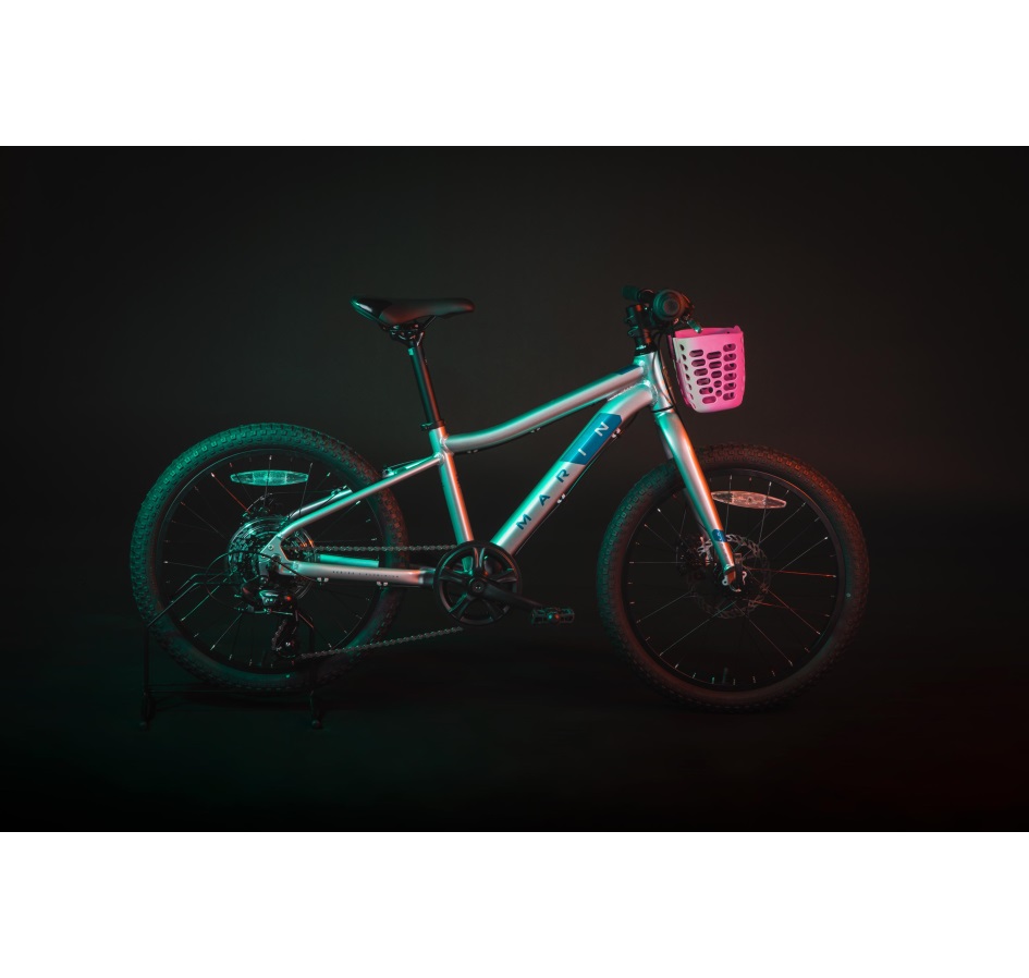 basket FORCE for handlebars, for kids, pink