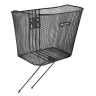 basket FORCE front with holder and stays, black