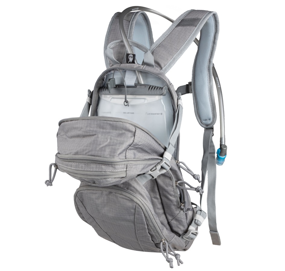 batoh FORCE ECLIPSE 12 l +2l rezervoár, šedý