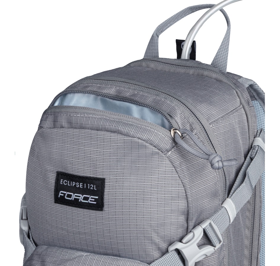 batoh FORCE ECLIPSE 12 l +2l rezervoár, šedý