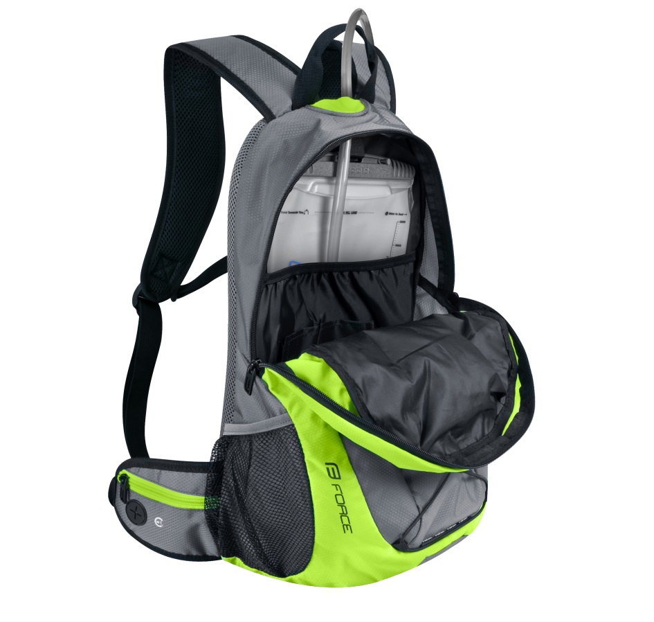 batoh FORCE JORDAN PLUS 20L+2L rez., šedo-fluo