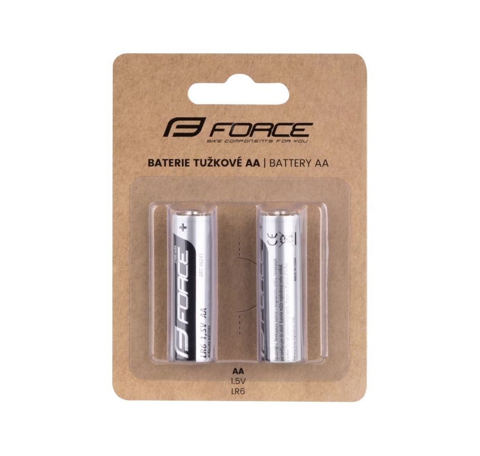 batteries FORCE AA / 1,5V 1 x 2 pcs