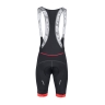 bibshorts F FAME with pad, black-red