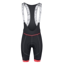 bibshorts F FAME with pad, black-red