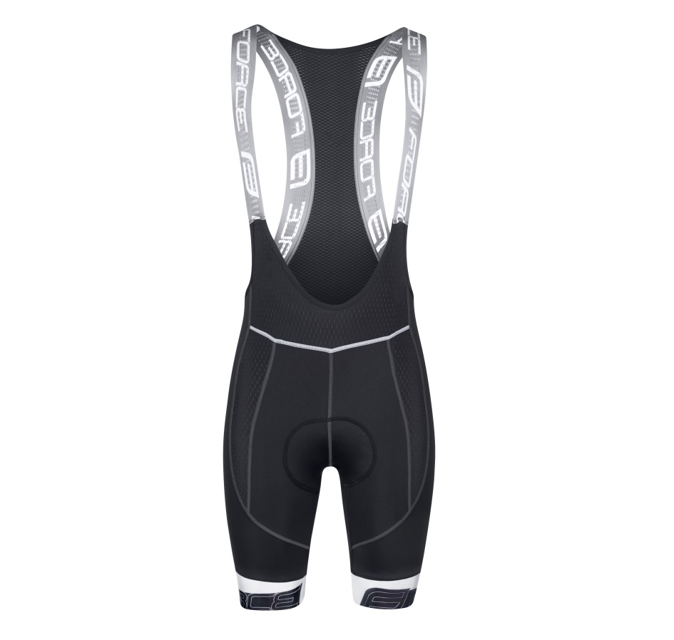 bibshorts F FAME with pad, black-white