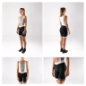 bibshorts F POINTS LADY with pad, black-white