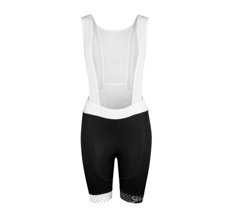 bibshorts F POINTS LADY with pad, black-white