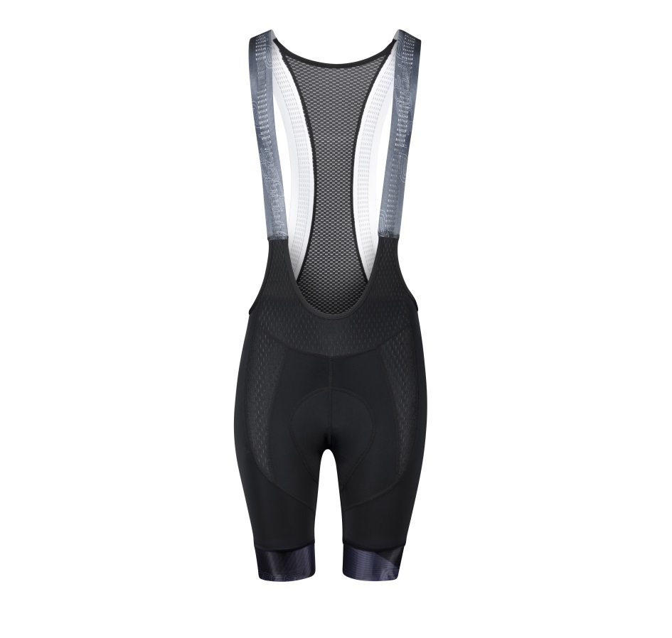 bibshorts F STRIPE LADY with pad, black-grey