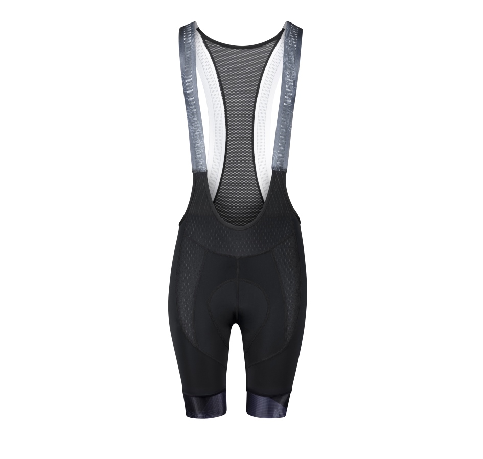 bibshorts F STRIPE LADY with pad, black-grey XL