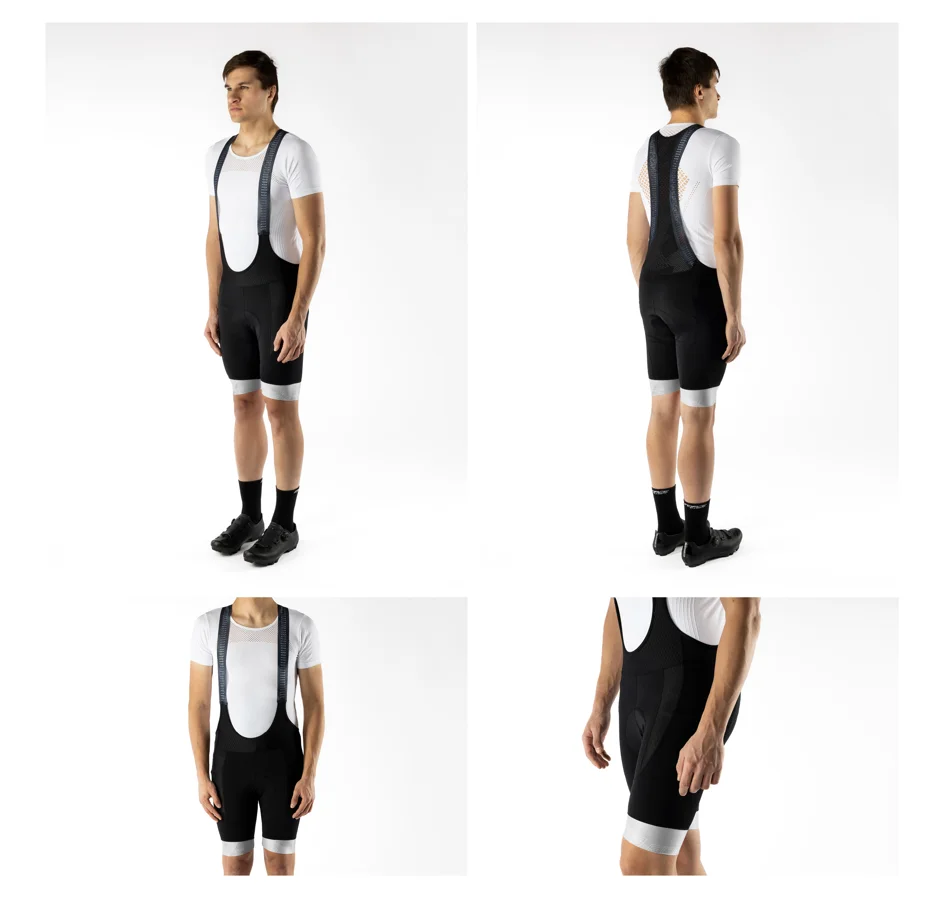 bibshorts F STRIPE with pad, black-white