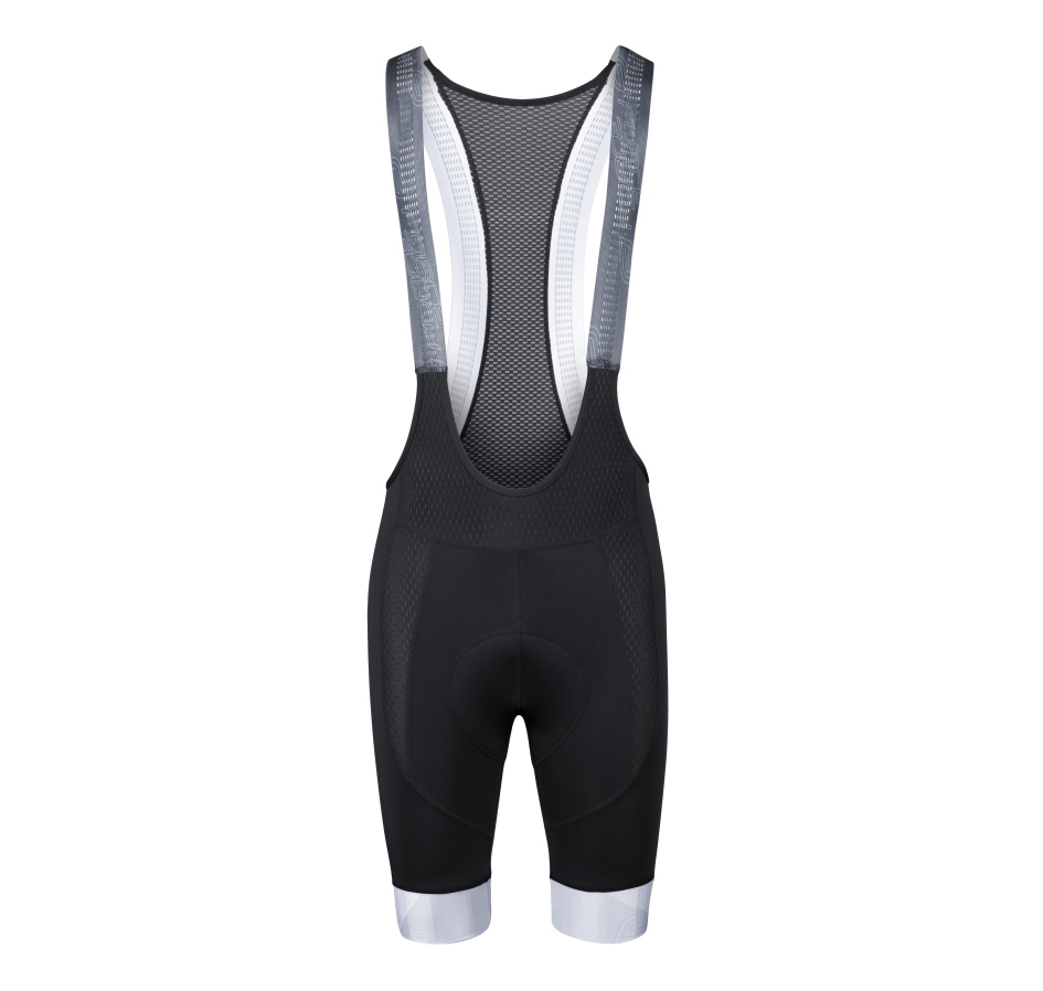 bibshorts F STRIPE with pad, black-white S