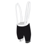 bibshorts F VISION LADY with pad, black-white