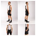 bibshorts FORCE ACTION with pad, black