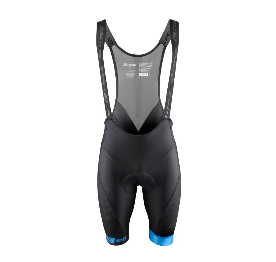 bibshorts FORCE B51 with pad, black-blue M