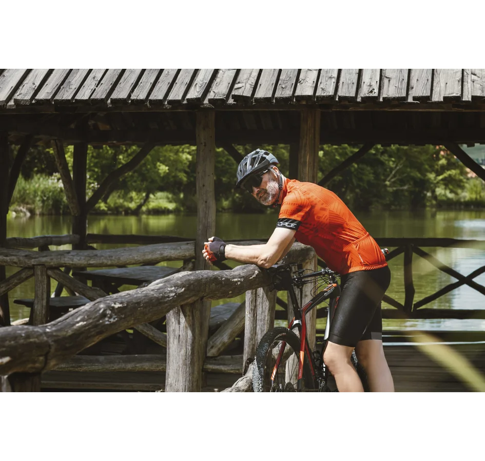 bibshorts FORCE B51 with pad, black