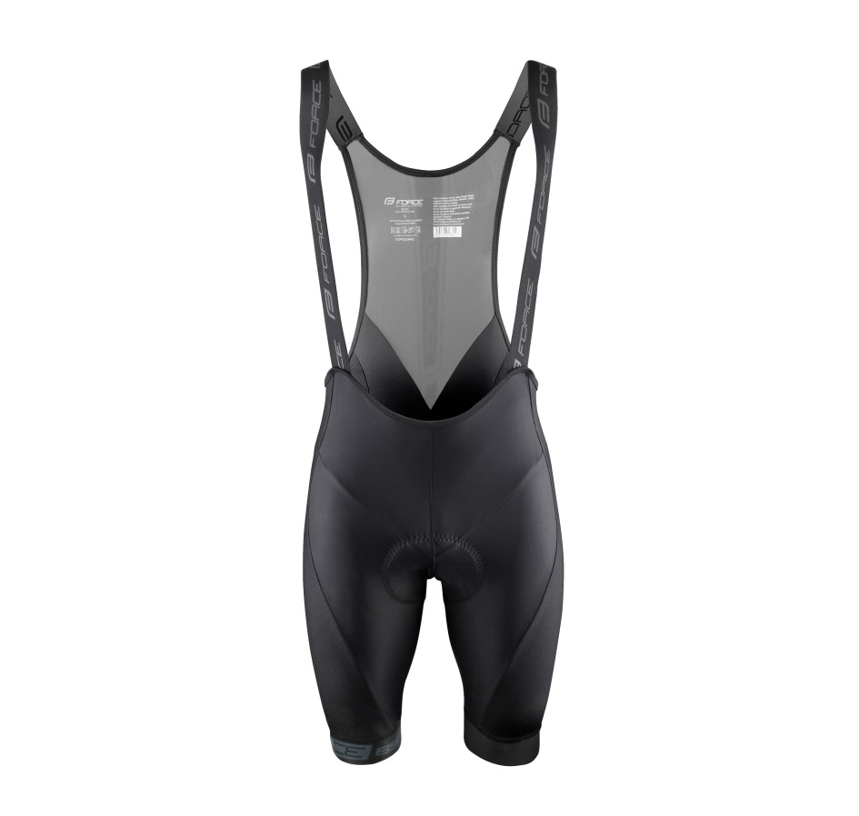 bibshorts FORCE B51 with pad, black