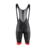 bibshorts FORCE B51 with pad, black-red