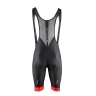 bibshorts FORCE B51 with pad, black-red